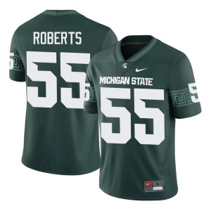 Ben Roberts University #55 Men's College Football Green MSU Spartans Jersey 786583-496