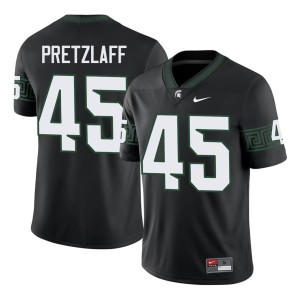 Brady Pretzlaff Black Player College Football Michigan State Spartans Mens #45 Jerseys 759988-583