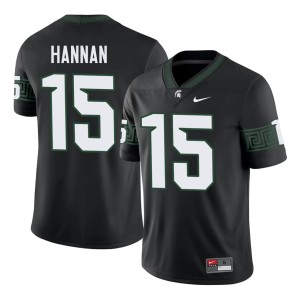 Leo Hannan #15 Michigan State 2026 College Football Men Black Jerseys 152902-758