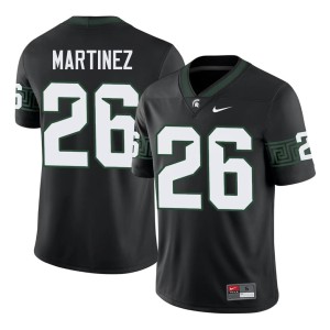 Trevaughn Martinez #26 Black MSU Spartans Men's College Football Stitched Jerseys 529453-755