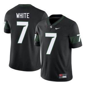Cody White Men Black Spartans Limited #7 College Football Jersey 460302-343