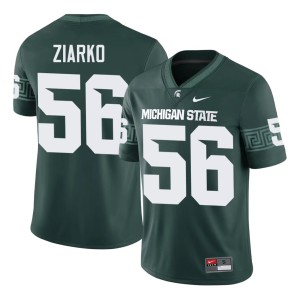 Jack Ziarko #56 Green Replica Michigan State University Men's College Football Jersey 485708-357