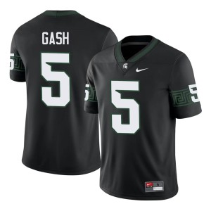 Samson Gash Black 2026-27 Men's #5 College Football MSU Spartans Jerseys 471300-428