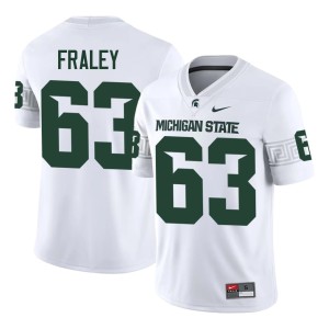 Trent Fraley White Men #63 2026-27 MSU Spartans College Football Jerseys 598035-536