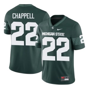 Tyran Chappell Green College Football Mens #22 MSU Spartans Limited Jerseys 675185-312