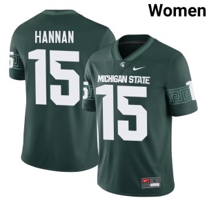 Leo Hannan College Football Womens Player Green Spartans #15 Jerseys 333428-437