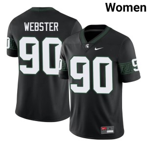 George Webster Black 2026 Michigan State University #90 Womens College Football Jerseys 770021-272