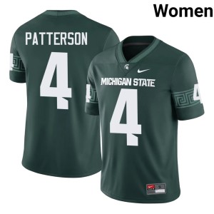 Jaziun Patterson College Football #4 Michigan State Womens 2026-27 Green Jersey 740086-499