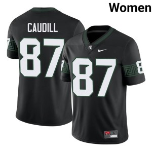 Joe Caudill #87 Black Women Game Spartans College Football Jersey 517380-115