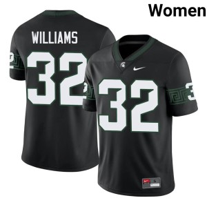 Kenneth Williams 2026 MSU College Football Black Women #32 Jersey 489305-238