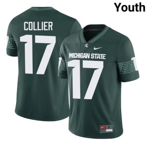 Braylon Collier Green Spartans Limited College Football Youth #17 Jersey 227814-134