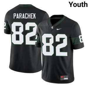 Brennan Parachek Michigan State Youth #82 Black 2026 College Football Jerseys 259111-437