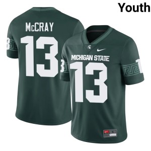 Chrishon McCray Alumni Michigan State Youth College Football #13 Green Jerseys 503611-879