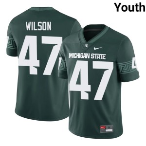 Jaxson Wilson #47 Green MSU Player Youth College Football Jerseys 864833-131