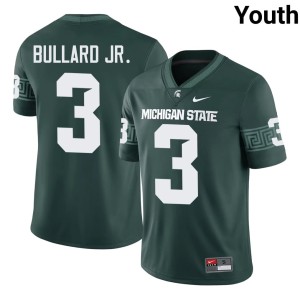 Rodney Bullard Jr. College Football Limited Green Youth Michigan State #3 Jerseys 857346-451