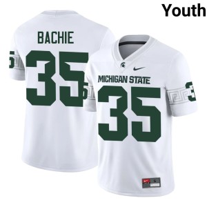 Joe Bachie #35 Youth Michigan State Spartans College Football White University Jerseys 861167-928