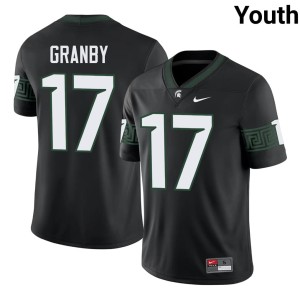 Jonathan Granby #17 Youth 2026 Black College Football MSU Jersey msuproshop.com 965603-626